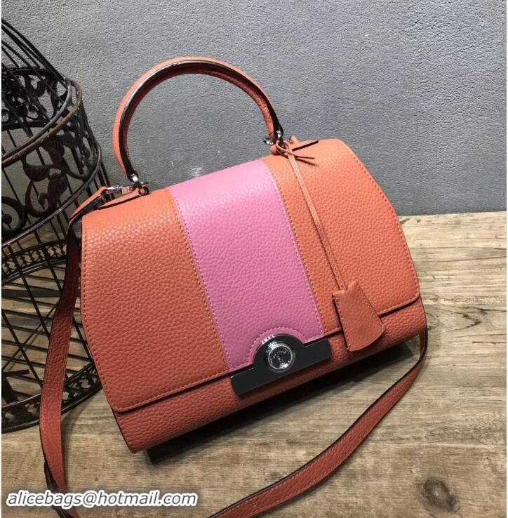 Trendy Design Moynat Petite Réjane Bag in Taurillon Gex Togo Leather M12202 Brick/Pink 2018