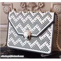 Classic Hot Bvlgari Studs Serpenti Forever X Nicholas Kirkwood Flap Cover Small Bag 21907 White 2018