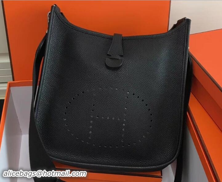 Best Price Hermes Togo Leather Evelyne III PM Bag 327011 Black