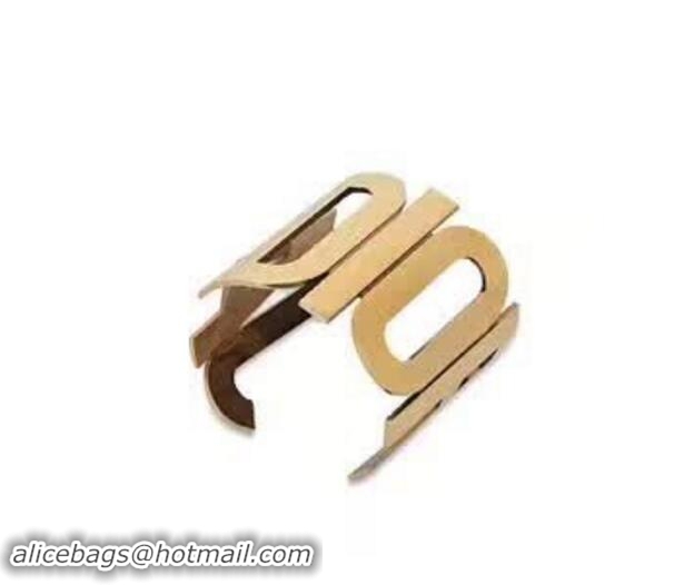 Good Quality Dior J'ADIOR Cuff Bracelet Gold-tone Finish Aged Metal 10833