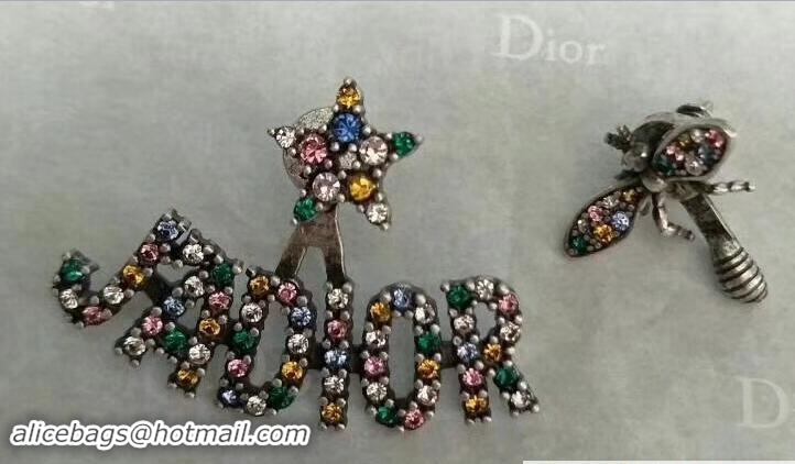 Popular Style Dior J'adior Earrings In Multi-Coloured Crystals 420152