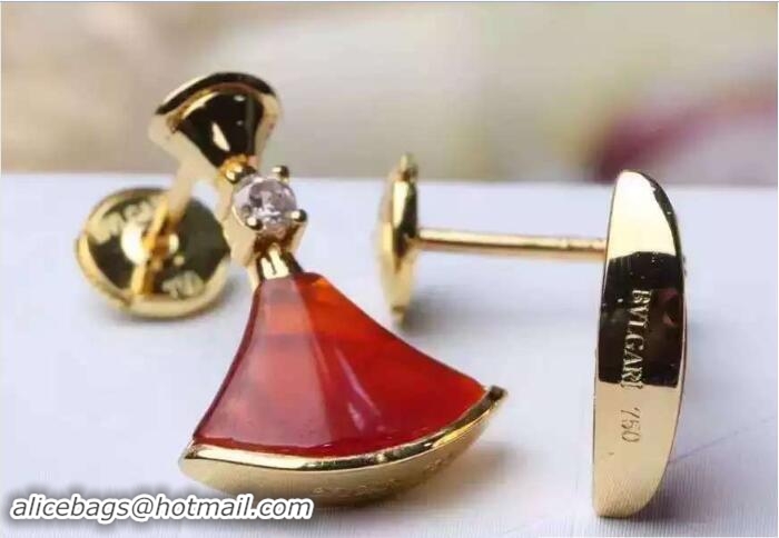 Buy Luxury Bvlgari Earrings Red/Gold 421063