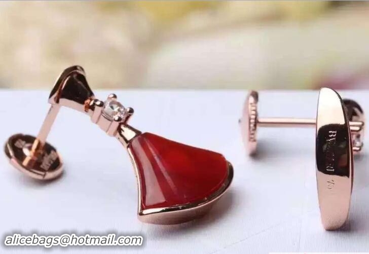 Best Product Bvlgari Earrings Red/Pink Gold 421064