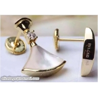 Charming Bvlgari Earrings White/Gold 421065