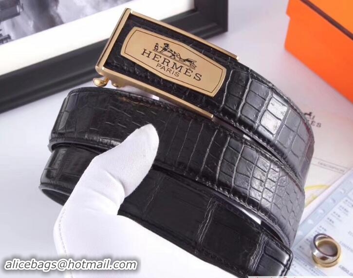 Unique Discount Hermes Crocodile Skin Belt 424H34