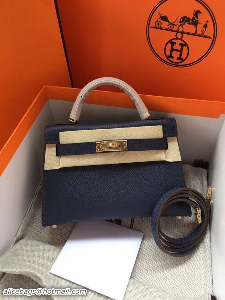 Hot Sell Hermes Kelly 20cm Tote Bag Original Leather KL20 Royal