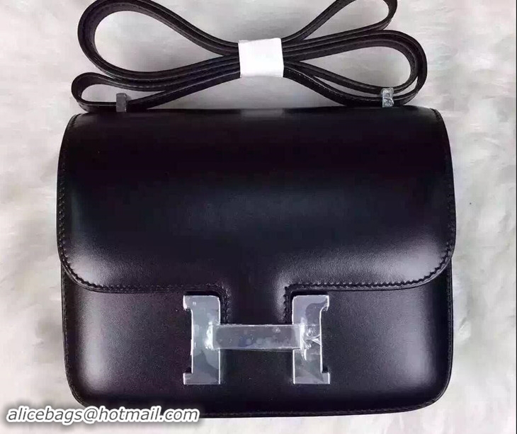 Top Grade Hermes Constance Bag Original Calfskin Leather H9911 Black