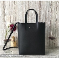 Sumptuous Celine epsom leather Small Cabas Tote Bag 62051 Black 2018