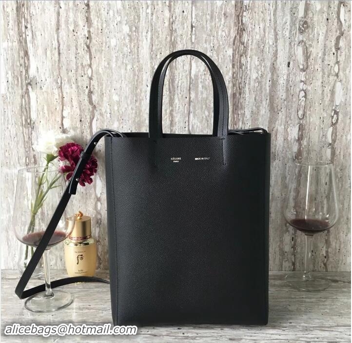 Sumptuous Celine epsom leather Small Cabas Tote Bag 62051 Black 2018