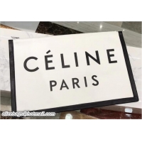 Fashion Celine Black Logo Made In Large Clutch Pouch Bag in Textile C62052 2018