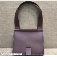 Low Cost Celine Satinated Natural Calfskin Small Tab Bag 183083 Burgundy 2018