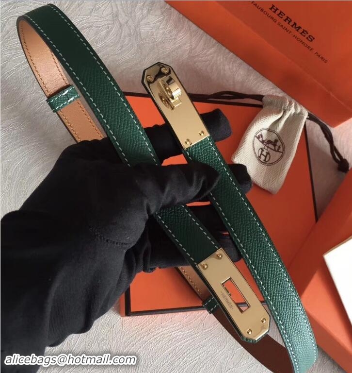 Low Cost Hermes Width 20mm Epsom Calfskin Kelly Belt 706022 Green/Gold