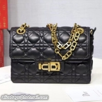 Pretty Style Dior Shoulder Bag in Black Lambskin 101520 2018 Collection