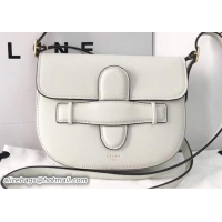 Best Grade Celin Symmetrical Shoulder Belt Bag 111803 White