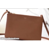 Top Grade Celine Trio Crossbody Large Bag 111820 Brown