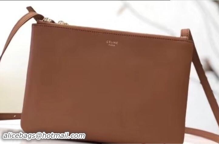 Top Grade Celine Trio Crossbody Large Bag 111820 Brown