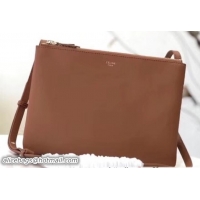 Stylish Celine Trio Crossbody Small Bag 111822 Brown