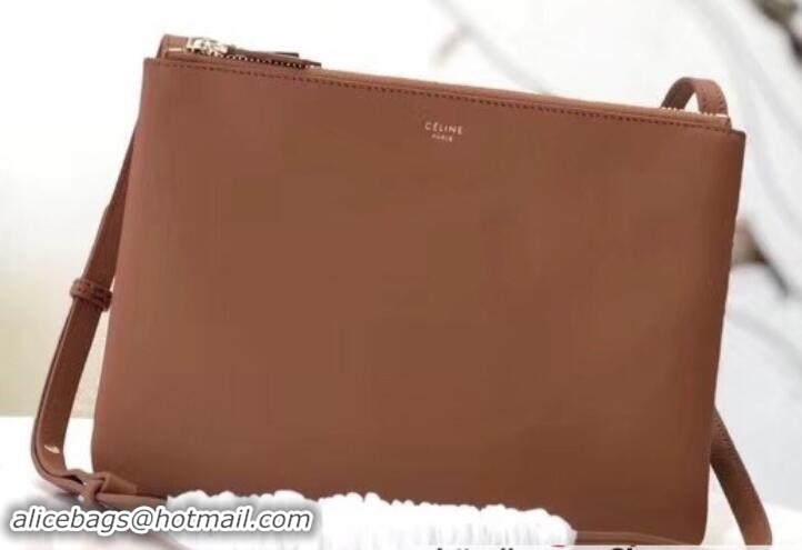 Stylish Celine Trio Crossbody Small Bag 111822 Brown