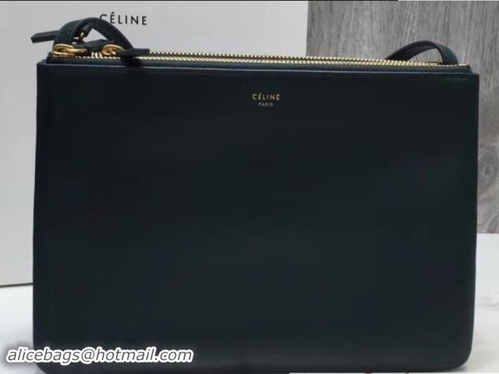 Top Design Celine Trio Crossbody Large Bag 111820 Dark Green