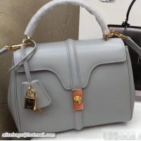 Unique Style Celine Calfskin Small 16 Bag Pale Gray 188003/188004 2019