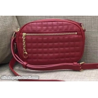 Fashion Celine Quilted Calfskin Small C Charm Bag 188363 Red 2018