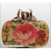 Best Product Alexander Mcqueen Iris Skull Box Clutch Flower-Printed PWAM043