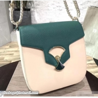 Good Looking Bvlgari Divas' Dream Flap Bag 285439 Green/White