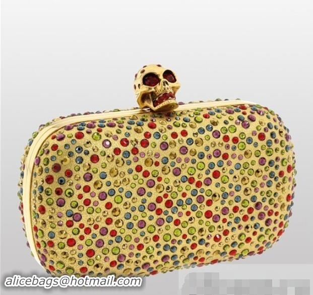 Super Quality Alexander Mcqueen Skull Box Clutch 9636 PWAM000056