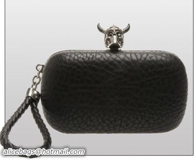 Custom Alexander Mcqueen Clutch Bag 9636 black crocodile leathe