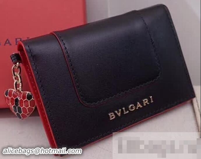 Popular Style Bvlgari Serpenti Forever Credit Card Holder 285444 Black