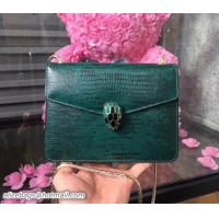 Best Price Bvlgari Serpenti Forever in Lizard Embossed Leather 286538 Green