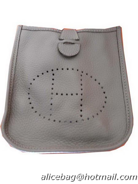 Inexpensive Hermes mini Evelyne Messenger Bag H1608S Grey