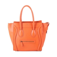 Celine Luggage Medium Bag Ferrari Leather 98169 Orange