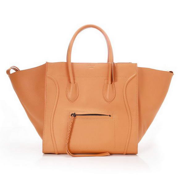 Celine Luggage Phantom Original Leather Bags Orange