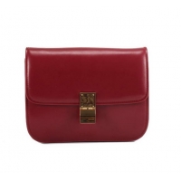 Celine Classic Lambskin Medium Box Bag Bordeaux