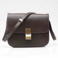 Celine Classic Box Large Flap Bag 80077 Deep Coffee