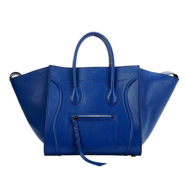 Celine Phantom Original Leather Bags Dark Blue