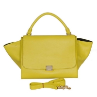 Fashion Celine Trapeze Bags Calf Leather C008 Lemon