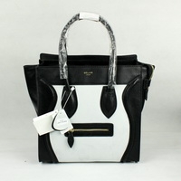 Celine Medium Handbags 98169 Black with White