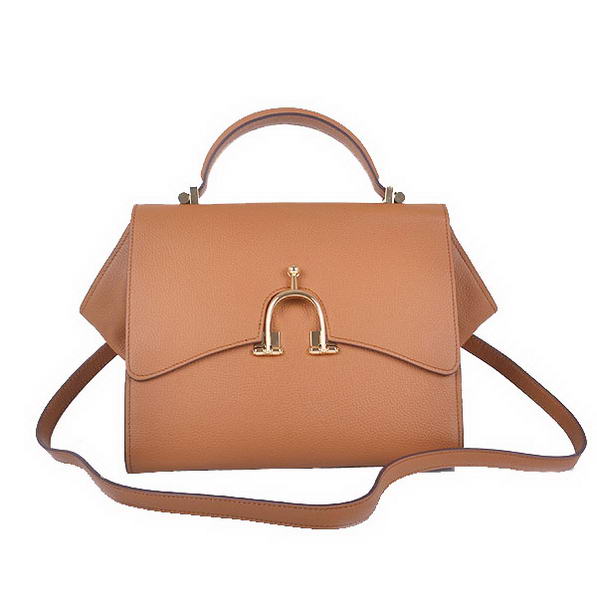 Hot Style Hermes 2012 Calf Leather Mini Top Handle Bag Brown