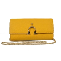 Hermes 2012 Smooth Calf Leather Shoulder Bag Yellow