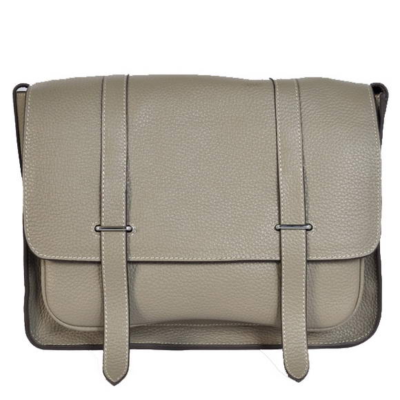 Hermes Steve 32CM Mens Bag Clemence Grey