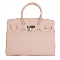 Hermes Birkin 35CM Tote Bags Smooth Togo Leather Pink Silver