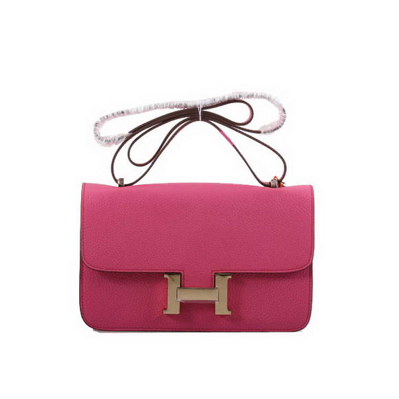 Hermes Constance Bag Plum Togo Leather 1622L Golden