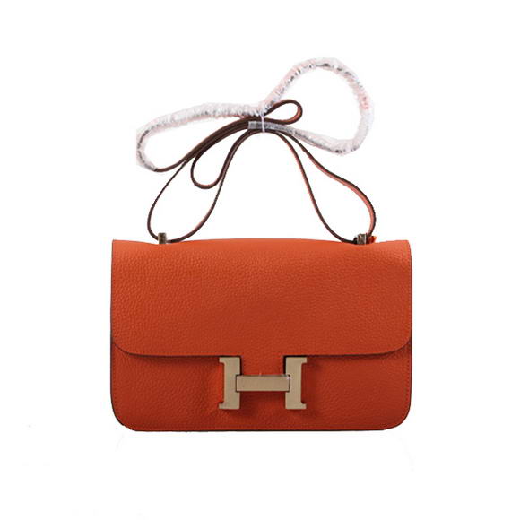 Hermes Constance Bag Togo Leather 1622L Orange Golden