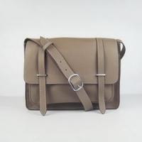 Hermes Jypsiere Togo Leather Messenger Bag H2810 Khaki