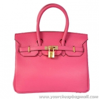 Hermes Birkin 25CM Tote Bags Togo Leather Peach Godlen