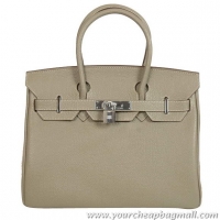 Hermes Birkin 30CM Tote Bags Smooth Togo Leather Khaki