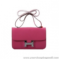 Hermes Constance Bag Togo Leather 1622L Plum Silver