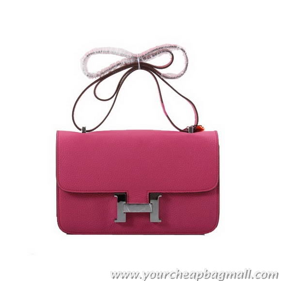 Hermes Constance Bag Togo Leather 1622L Plum Silver